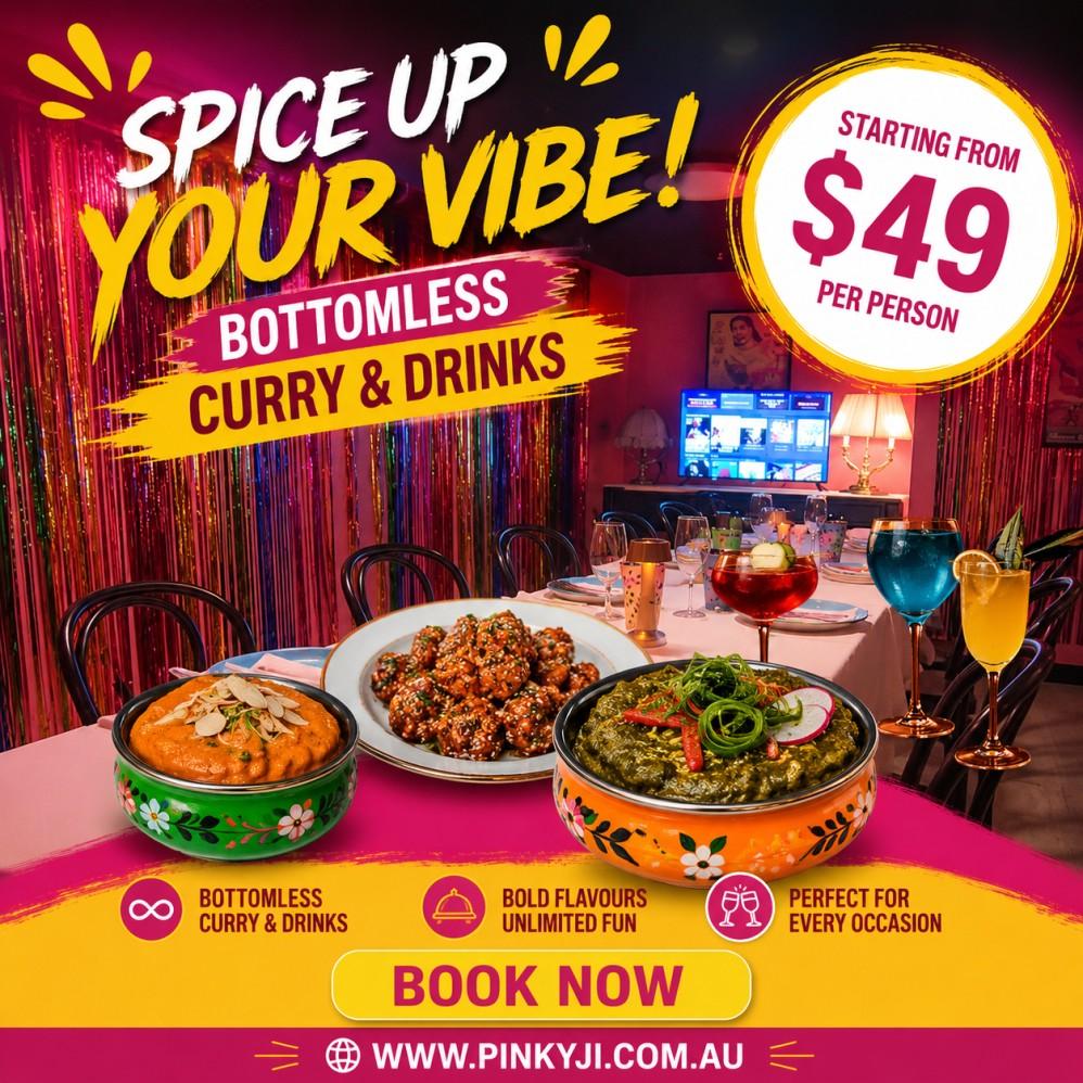 Bottomless Curry & Drinks